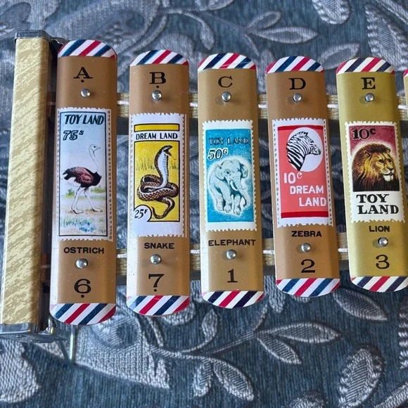 Vintage Animal Xylophone - Diamond Metallic Toy-Made in Japan - Picture 5 of 8